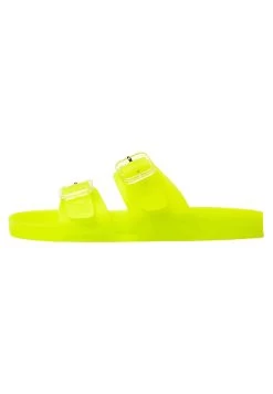 Oysho Baño Molde Translúcido - Badslippers - Neon Yellow
