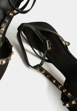 StuddedCourt- Hoge Hakken - Blue -Chique Schoenen Winkel 0755b601540d4a85b9b4a4b2cdeedddd