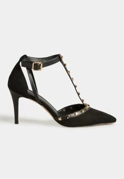 StuddedCourt- Hoge Hakken - Blue -Chique Schoenen Winkel 09be7132cd4b45679e9f0063ee93677a