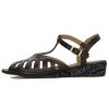 Sandalen Met Sleehak - Black