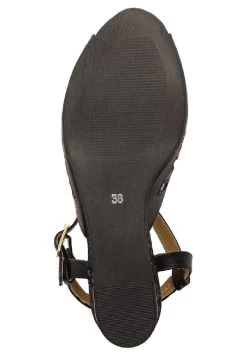 Sandalen Met Sleehak - Black -Chique Schoenen Winkel 1e259435cc0e4b889e6ed85d8dd9c4ce