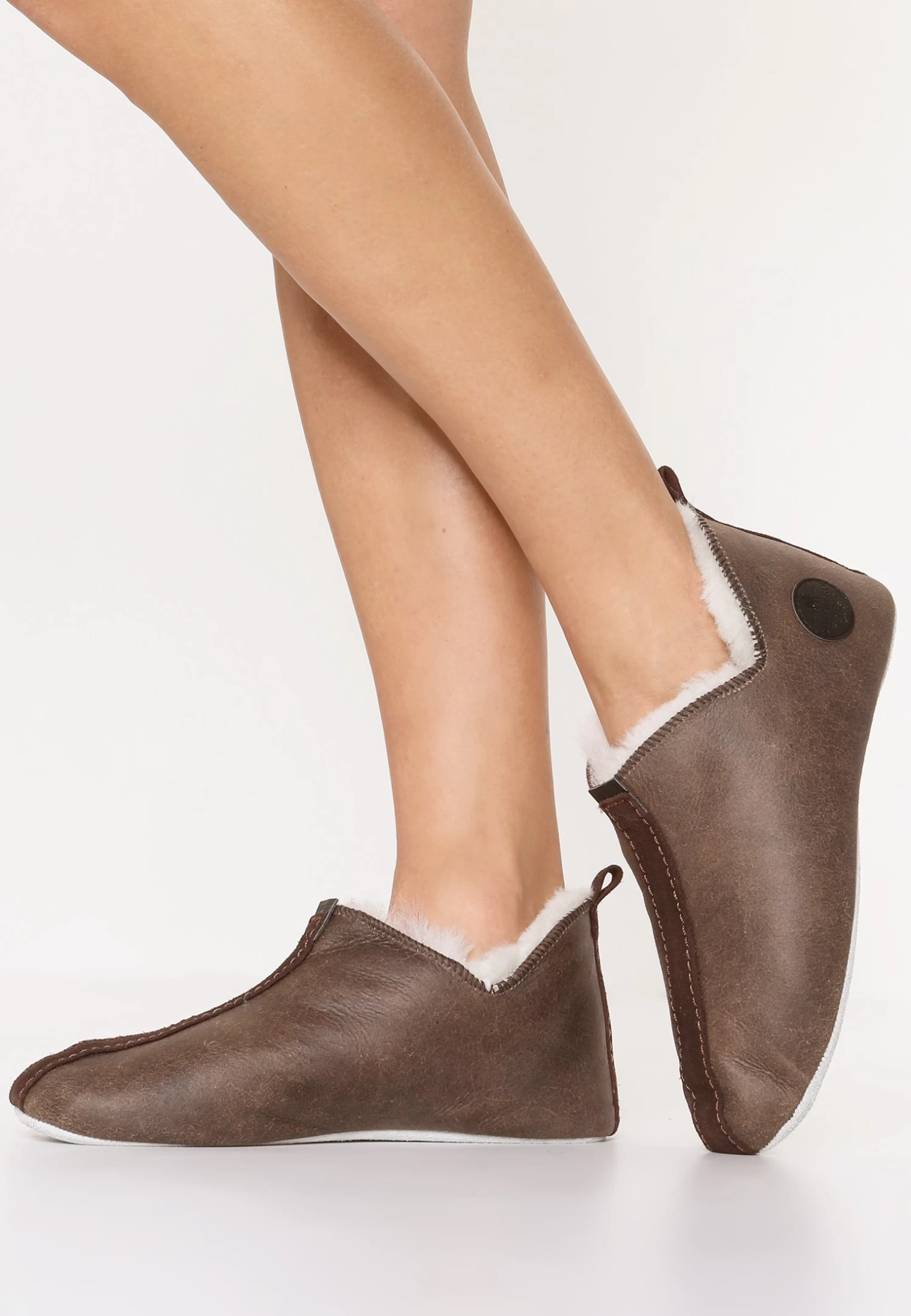 Shepherd Lina - Pantoffels - Oiled Antique 1 Shepherd Lina - Pantoffels - Oiled Antique