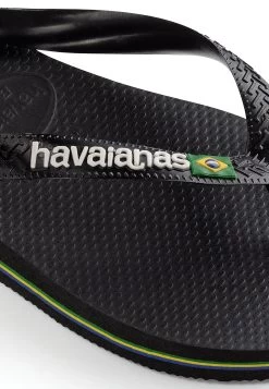Havaianas Flip Flop Brasil Logo - Teenslippers - Black/Black 9 Havaianas Flip Flop Brasil Logo - Teenslippers - Black/Black -Chique Schoenen Winkel 3519bba42c8f4fb4aab6db81f4cdb65f