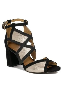 Sandalen - Czarny/Złoty 9 Sandalen - Czarny/Złoty -Chique Schoenen Winkel 3b106cea81e844038128a54abcd34038