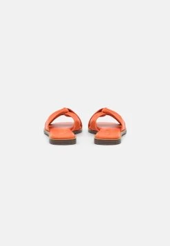 St Tropez Knotted- Muiltjes - Vermillion Orange -Chique Schoenen Winkel 3d7bf591d3544e7f97b73cd16c416553
