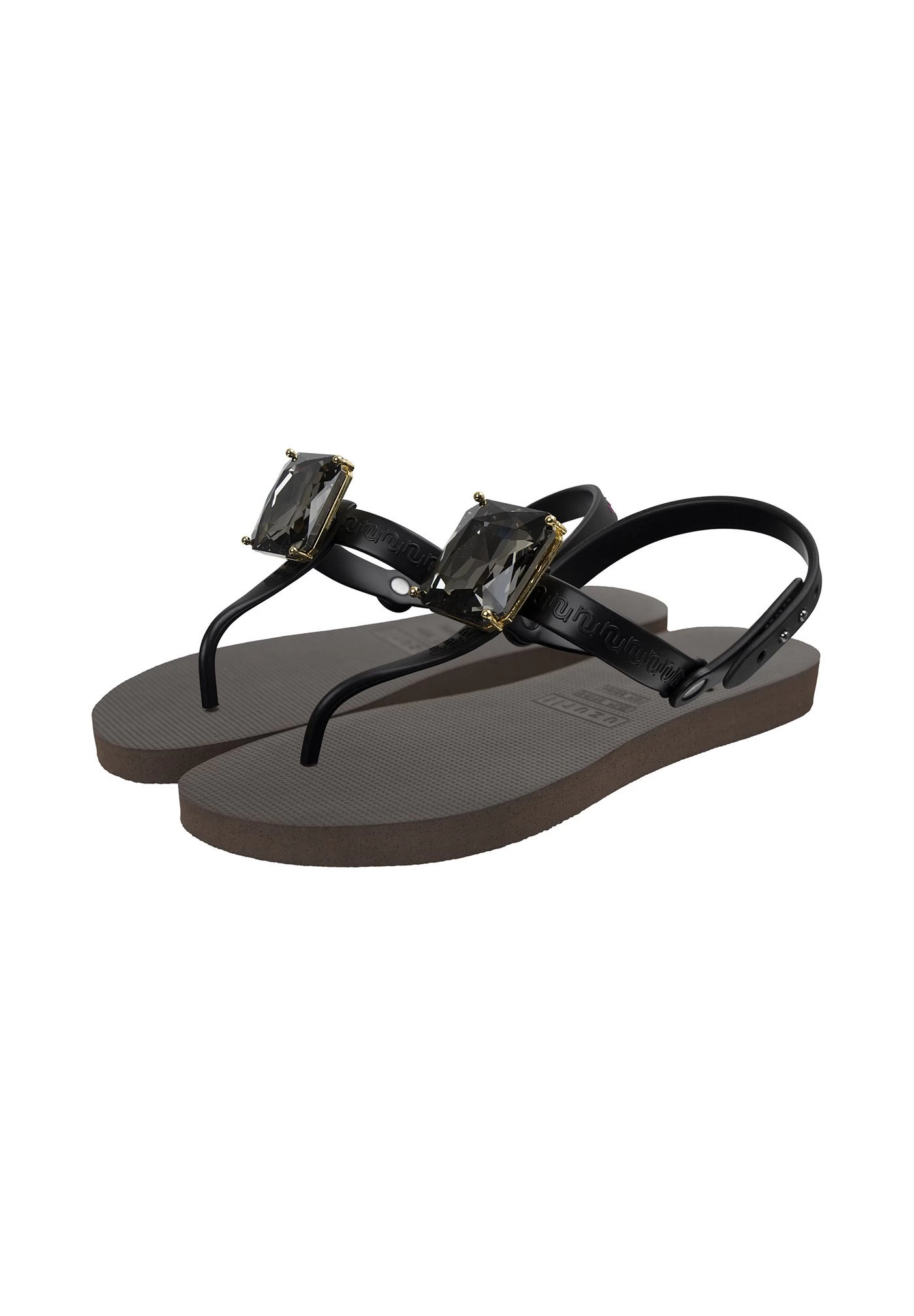 Selena Diamond- Teensandalen - Coffee 2 Selena Diamond- Teensandalen - Coffee - Afbeelding 2