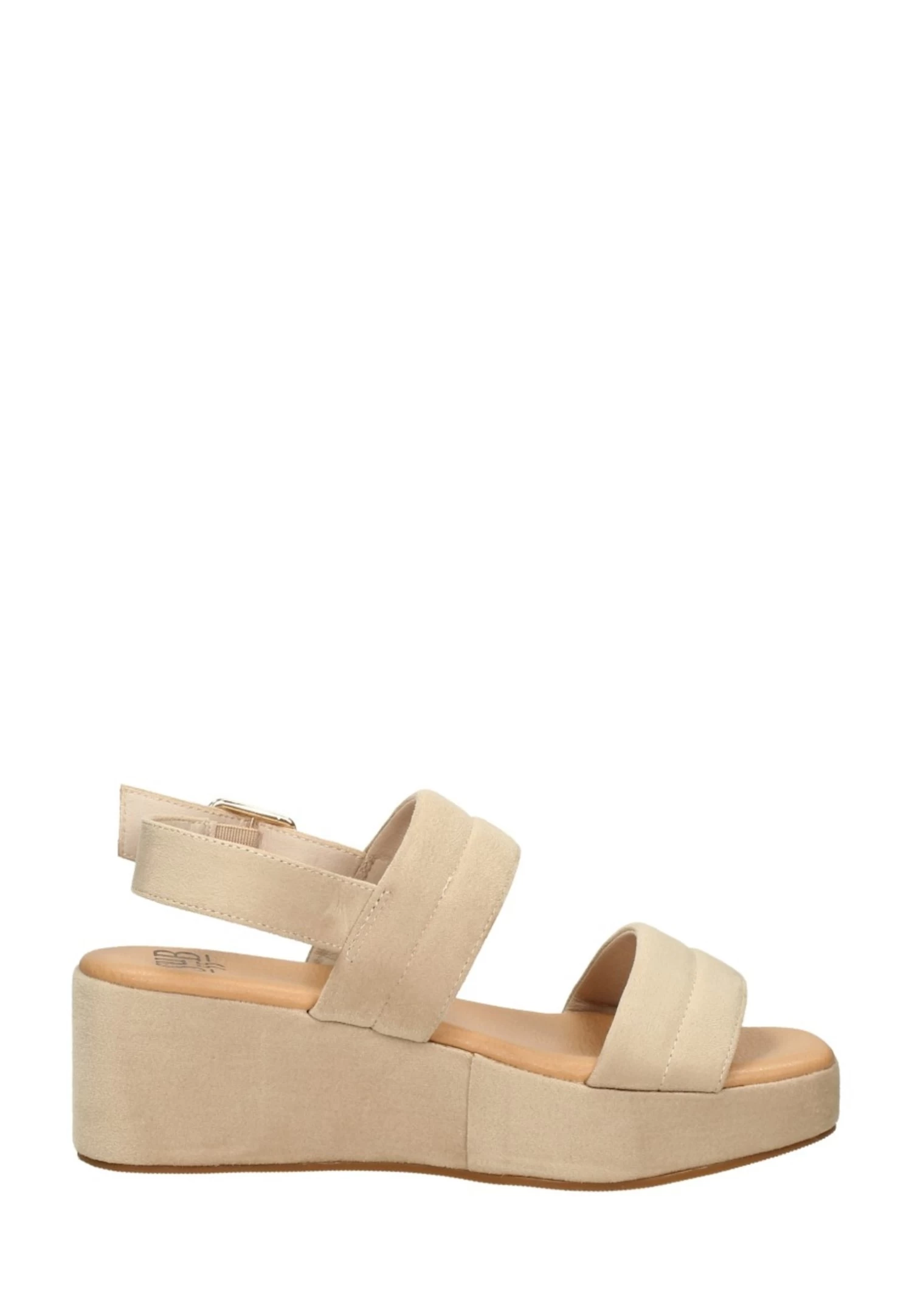 Sandalen Met Sleehak - Beige 7 Sandalen Met Sleehak - Beige - Afbeelding 7