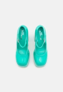KOI FOOTWEAR Platform- Plateaupumps - Aquamarine -Chique Schoenen Winkel 503ef1b3b53c41bbbb44856cebf6df93