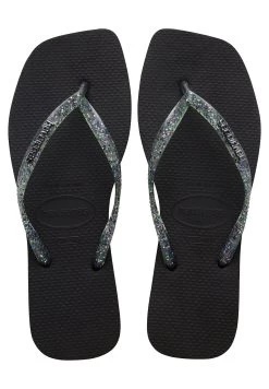 Havaianas Flip Flop Square Logo Metallic - Teenslippers - Black -Chique Schoenen Winkel 5961774972514380ae704f776a51cd4a