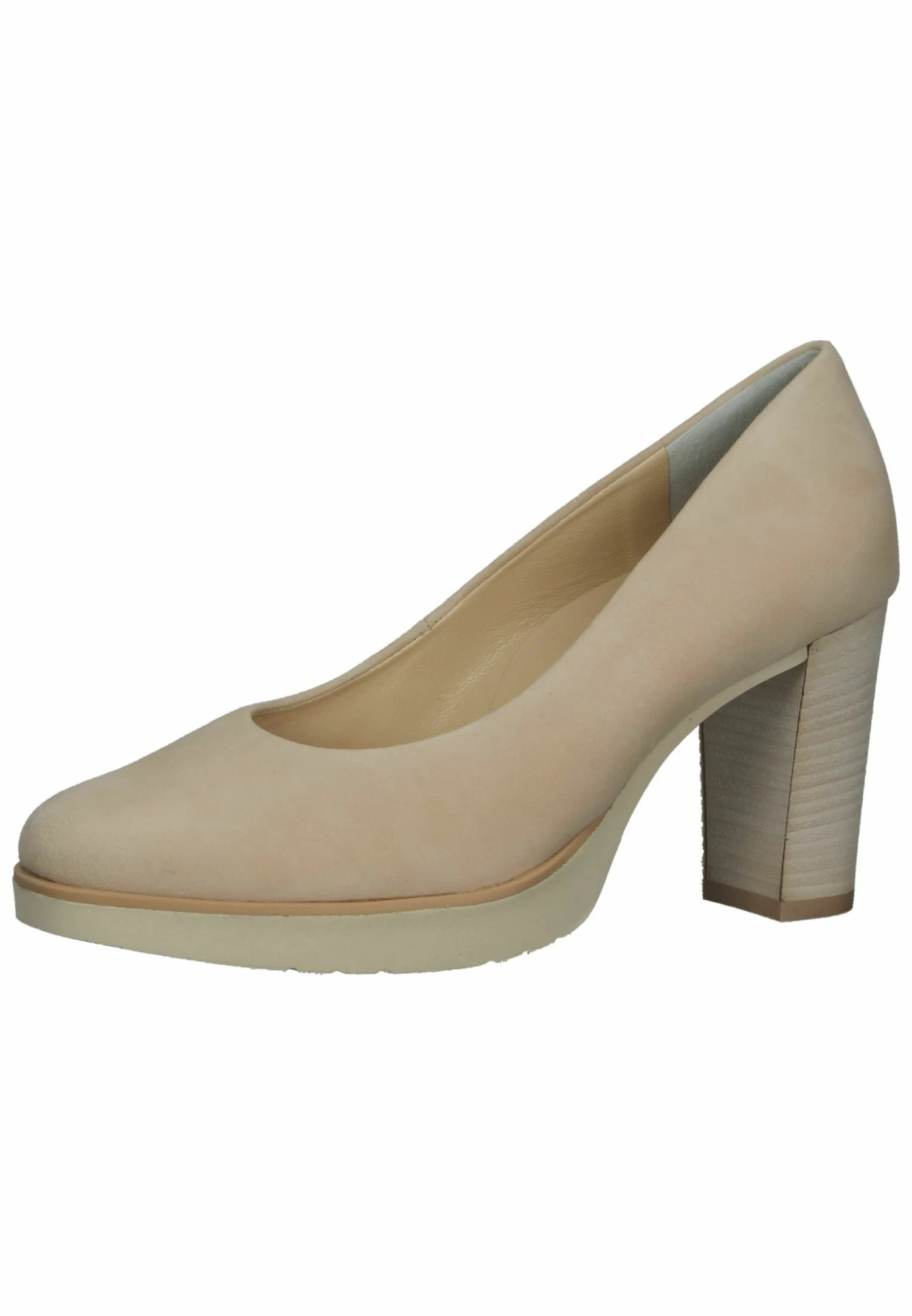 72Paul Green 3777-051 Schwarz - Plateaupumps - Samtziege Biscuit 2 72Paul Green 3777-051 Schwarz - Plateaupumps - Samtziege Biscuit - Afbeelding 2