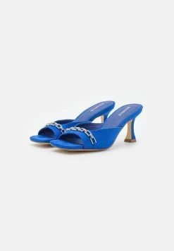 Menbur Muiltjes Met Hak - Royal Blau -Chique Schoenen Winkel 6968b2fbbd884bd591dfad2a1ab8495e
