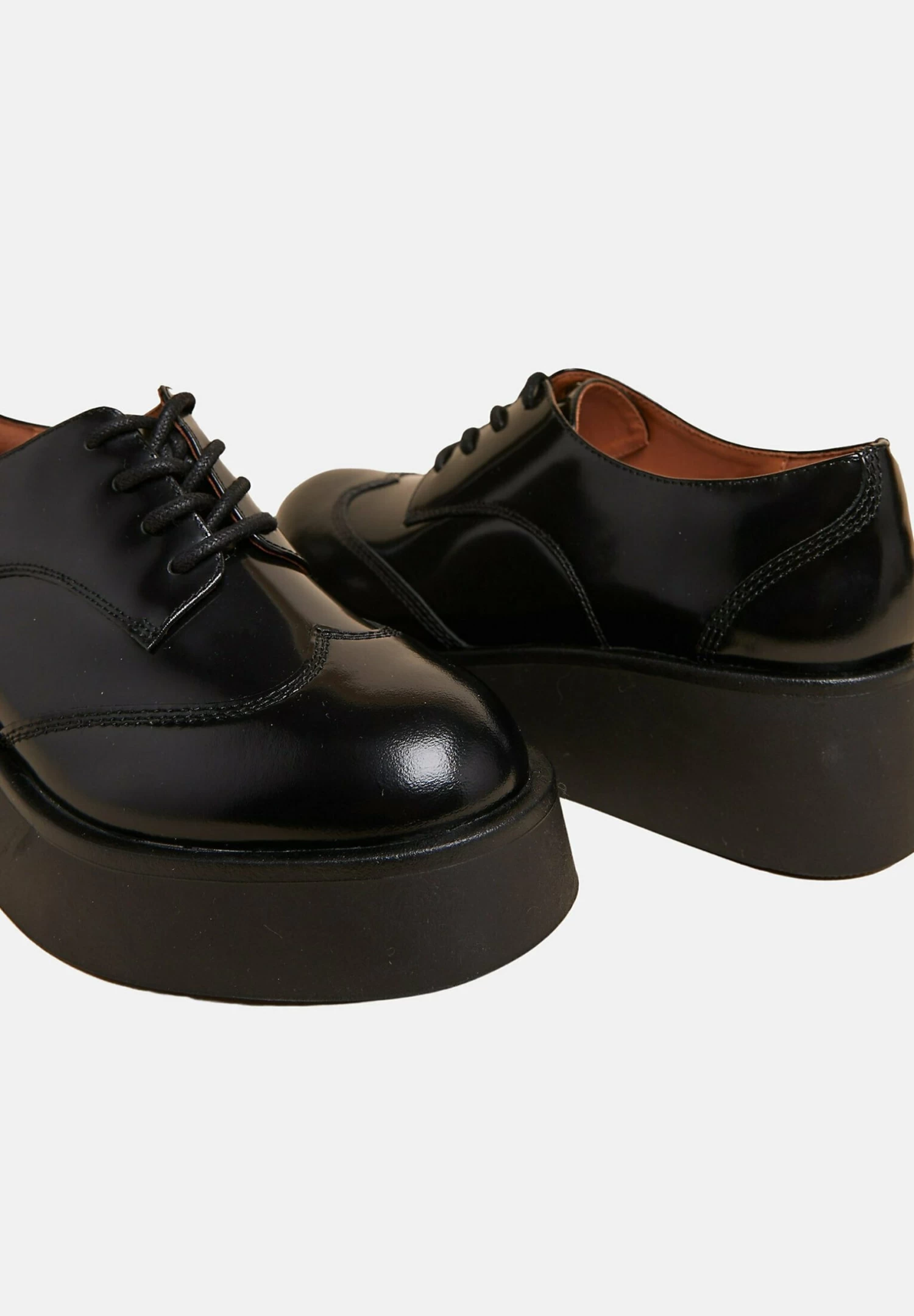 Marks & Spencer Leather Lace Up Platform - Wandelschoenen - Black 3 Marks & Spencer Leather Lace Up Platform - Wandelschoenen - Black - Afbeelding 3