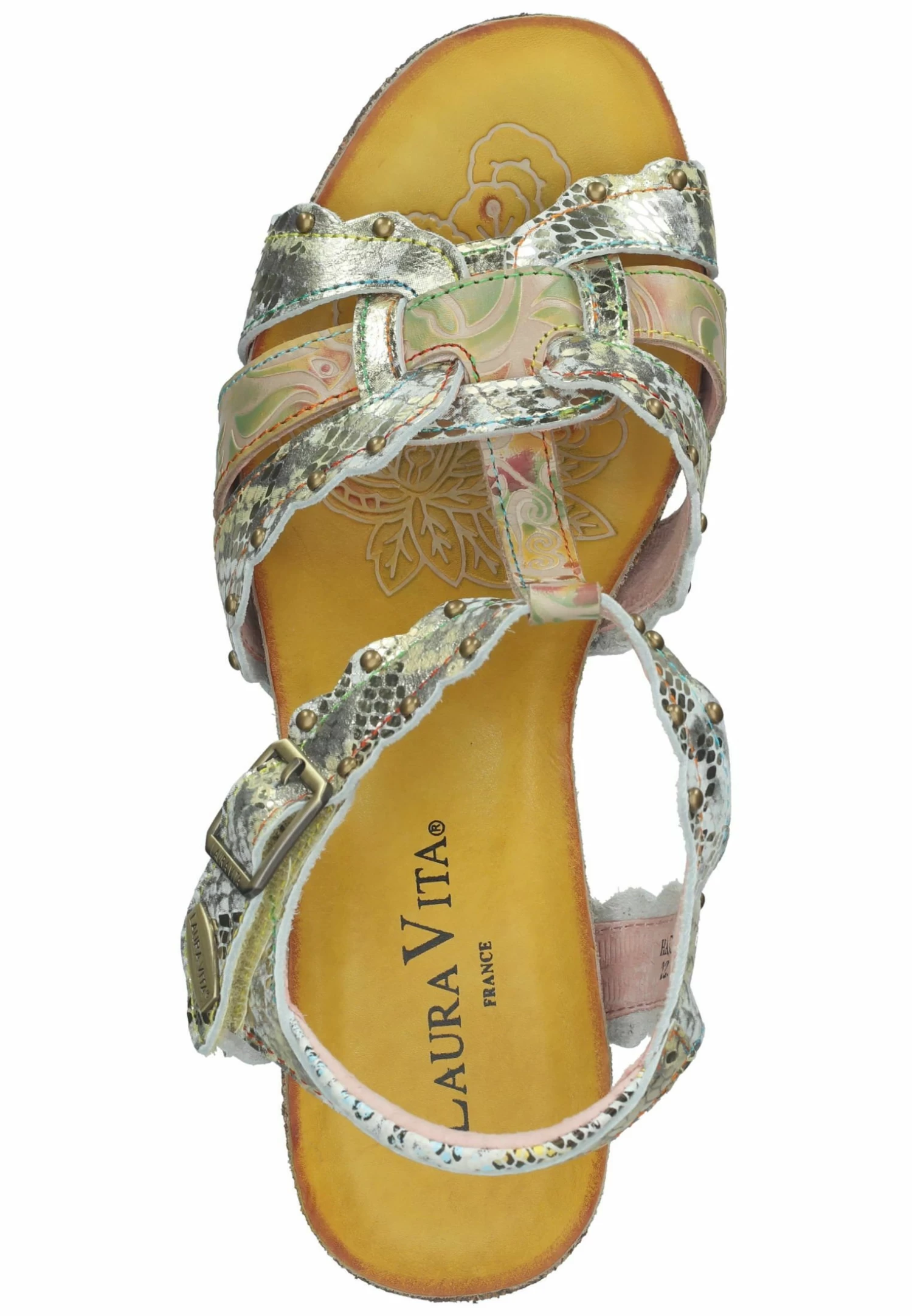 Laura Vita Sandalen Met Sleehak - Camel 3 Laura Vita Sandalen Met Sleehak - Camel - Afbeelding 3