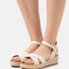 Dune London Linnie - Sandalen Met Plateauzool - Ecru