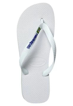 Havaianas Flip Flop Brasil Logo - Teenslippers - White -Chique Schoenen Winkel 856b6129bb9649268213316398b57a93