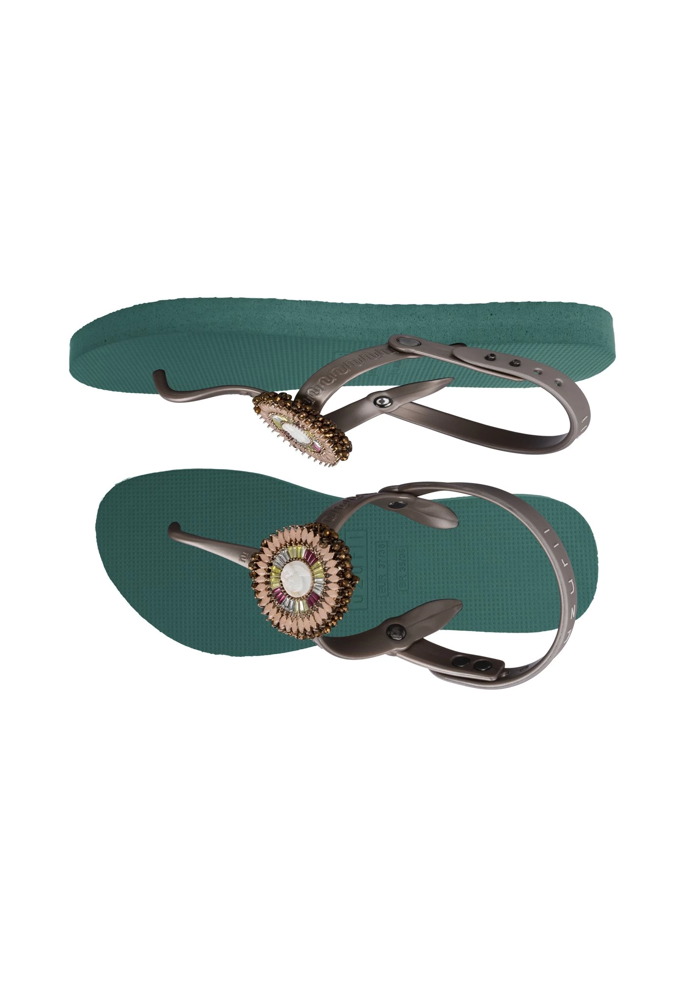 Selena - Badslippers - Forest Green 4 Selena - Badslippers - Forest Green - Afbeelding 4