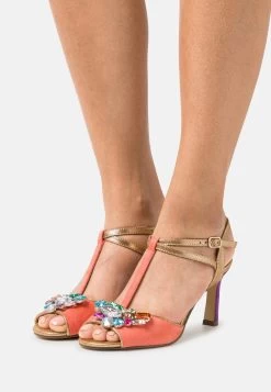 Menbur Sandalen Met Hoge Hak - Peach