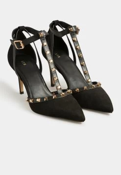 StuddedCourt- Hoge Hakken - Blue -Chique Schoenen Winkel 986aa68ec886472f8ae717932e1696d1