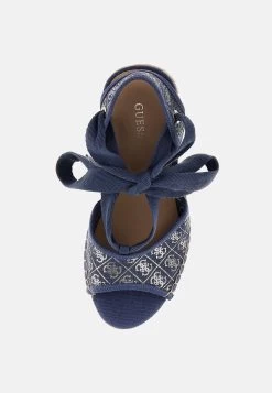 Guess Halona 4G-Logo - Sandalen Met Hoge Hak - Mehrfarbig Grundton Blau 7 Guess Halona 4G-Logo - Sandalen Met Hoge Hak - Mehrfarbig Grundton Blau -Chique Schoenen Winkel 9aa6e40516194fc3a922e9641088fe4b