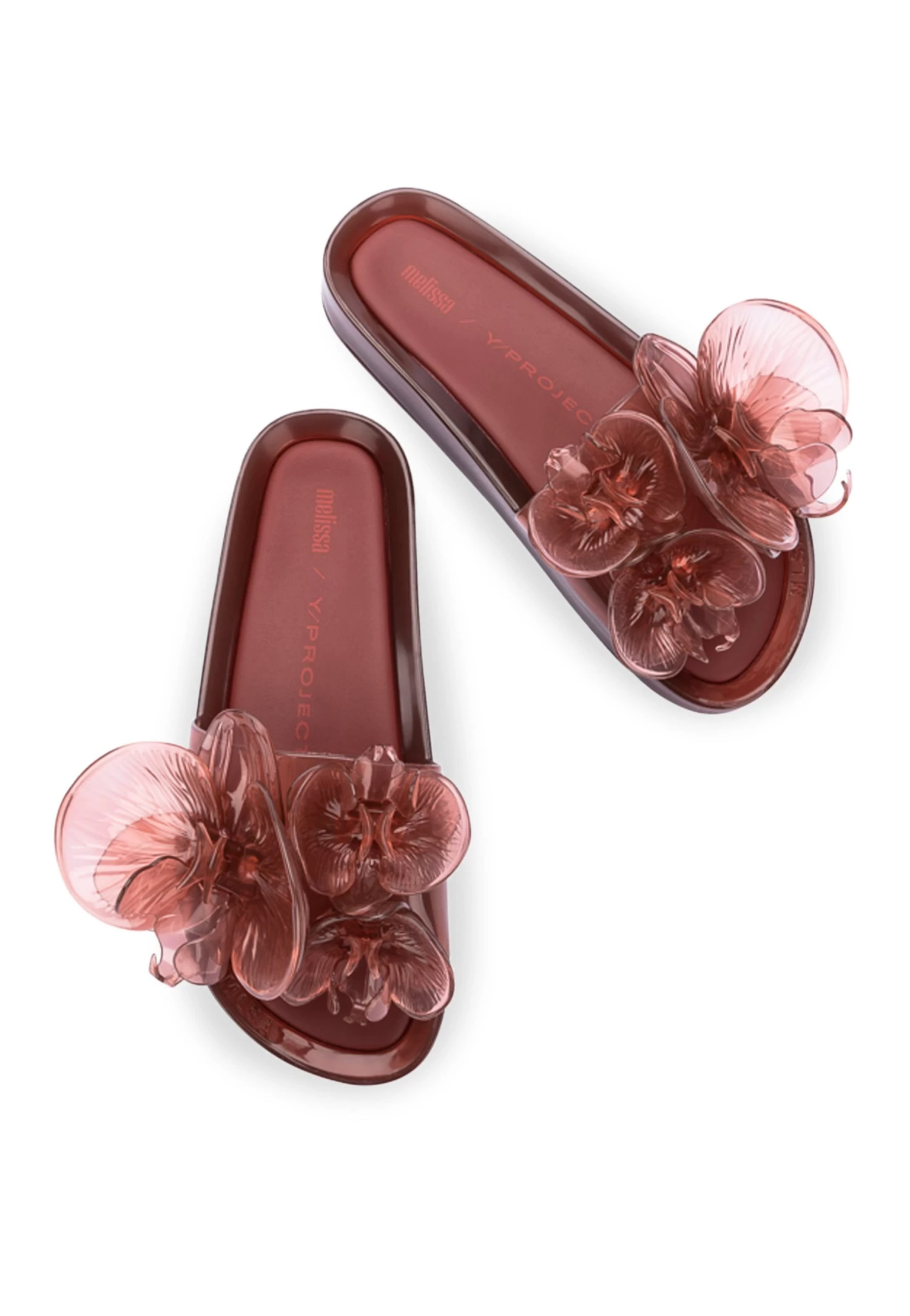 Melissa Beach Flowers X Y Project - Muiltjes - Burgundy 4 Melissa Beach Flowers X Y Project - Muiltjes - Burgundy - Afbeelding 4