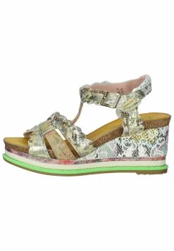 Laura Vita Sandalen Met Sleehak - Camel