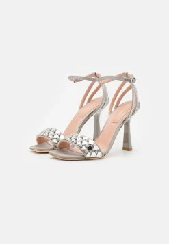 Alberta Ferretti Embroideries - Sandalen Met Hoge Hak - Fantasy Grey -Chique Schoenen Winkel a456399470734bf19e0814a6ec3cd884