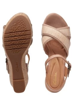 Clarks Elleri Plum - D - Sandalen Met Sleehak - Beige / Brown 9 Clarks Elleri Plum - D - Sandalen Met Sleehak - Beige / Brown -Chique Schoenen Winkel ab9e032ca97747e19c663749f588cfc2