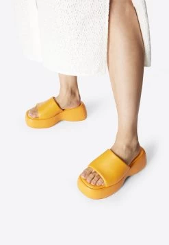 Chique Schoenen Winkel 11 Muiltjes Met Hak - Orange