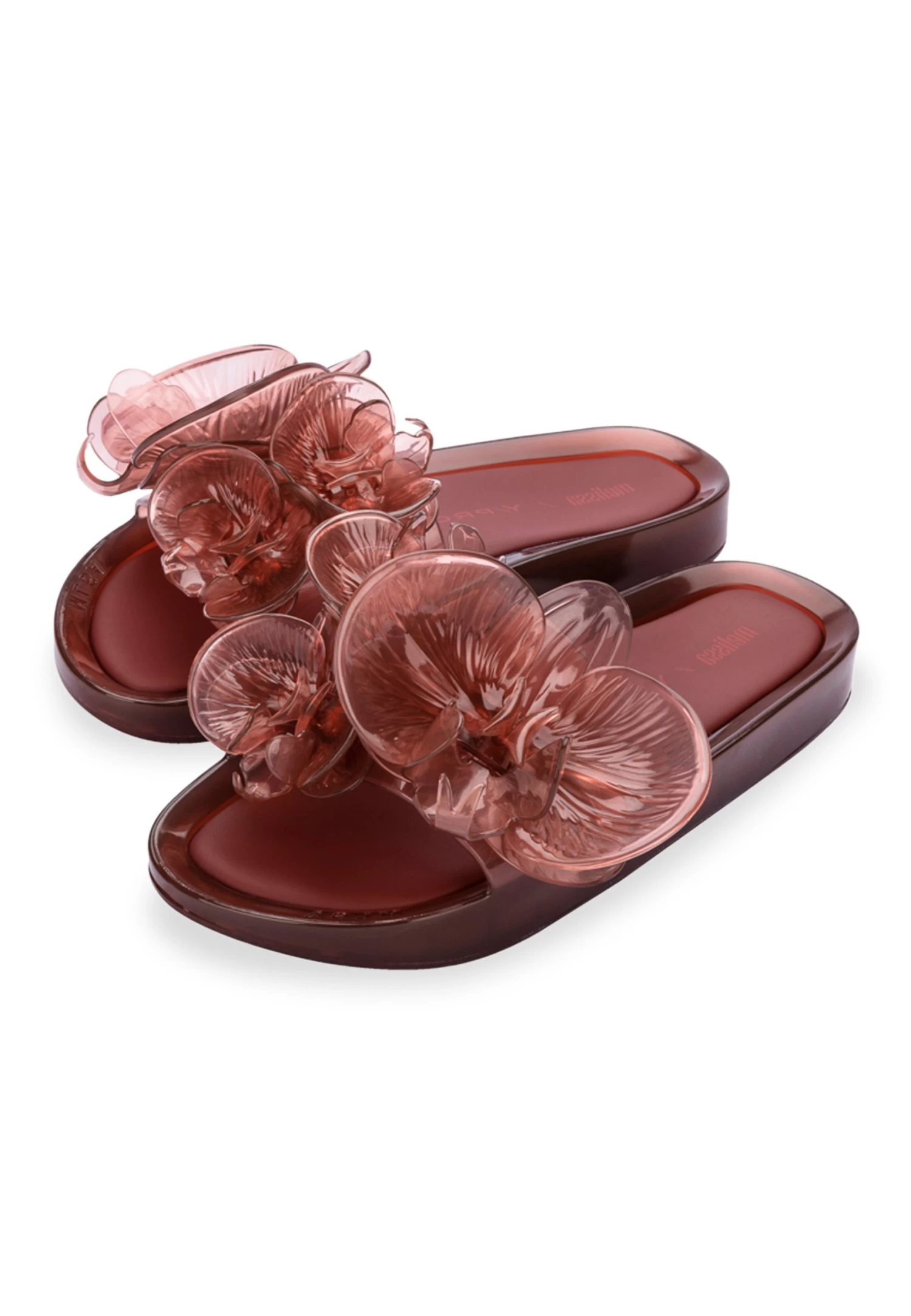 Melissa Beach Flowers X Y Project - Muiltjes - Burgundy 2 Melissa Beach Flowers X Y Project - Muiltjes - Burgundy - Afbeelding 2