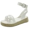 South Beach Footwear 2 Part W Multi Cros - Espadrilles - White