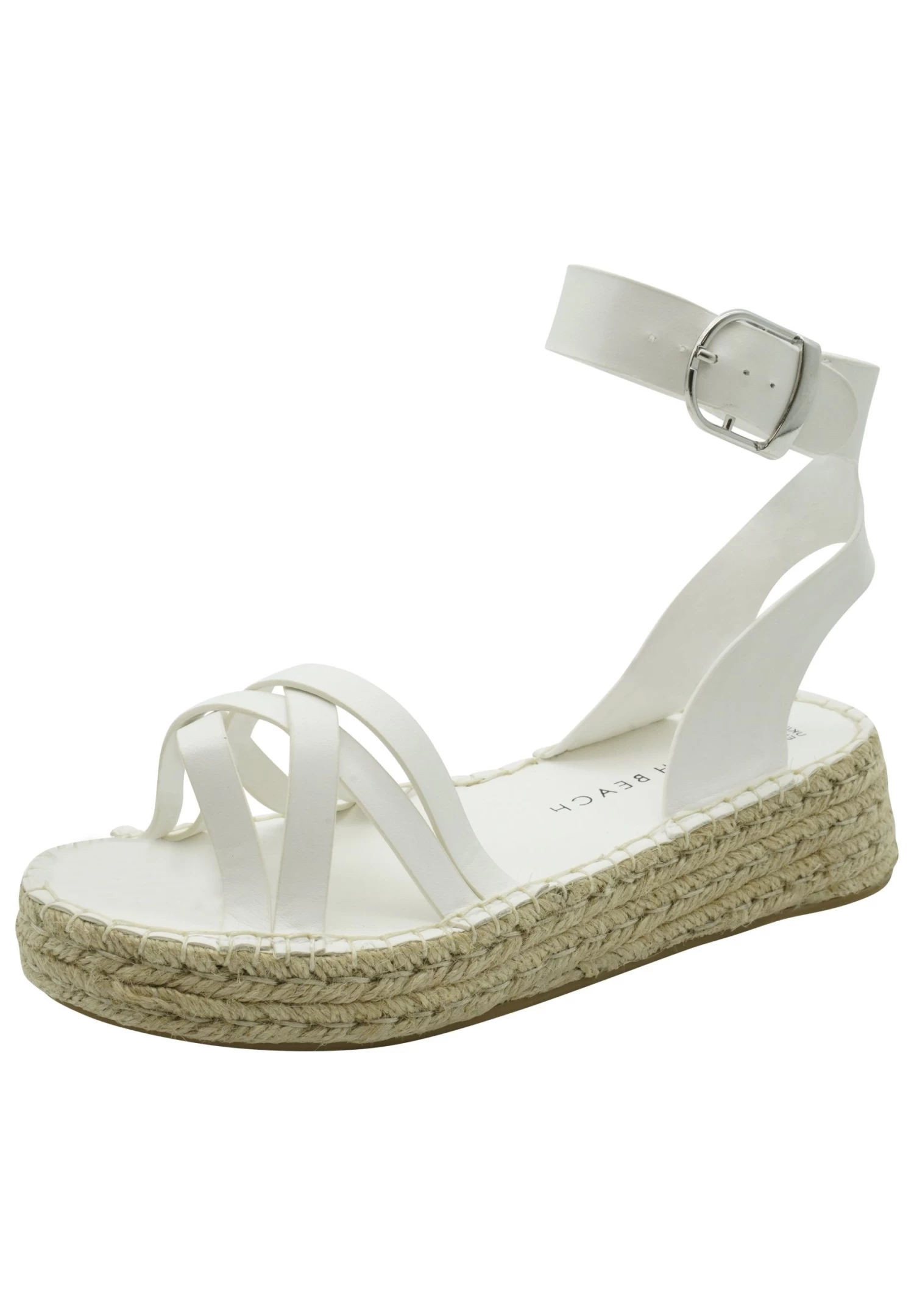 South Beach Footwear 2 Part W Multi Cros - Espadrilles - White 1 South Beach Footwear 2 Part W Multi Cros - Espadrilles - White