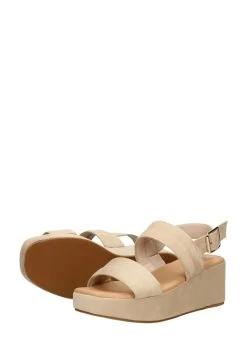 Sandalen Met Sleehak - Beige 11 Sandalen Met Sleehak - Beige -Chique Schoenen Winkel b1cbc8f6bee14a9d95c7c0af929b7aad