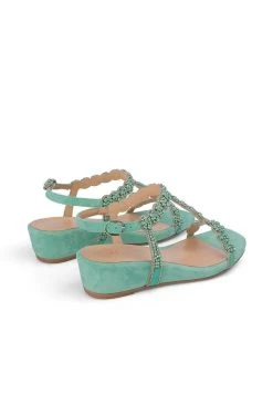 Alma En Pena Alcaraz - Sandalen Met Sleehak - Verde -Chique Schoenen Winkel b1eab92900e54597864f358b8748e147