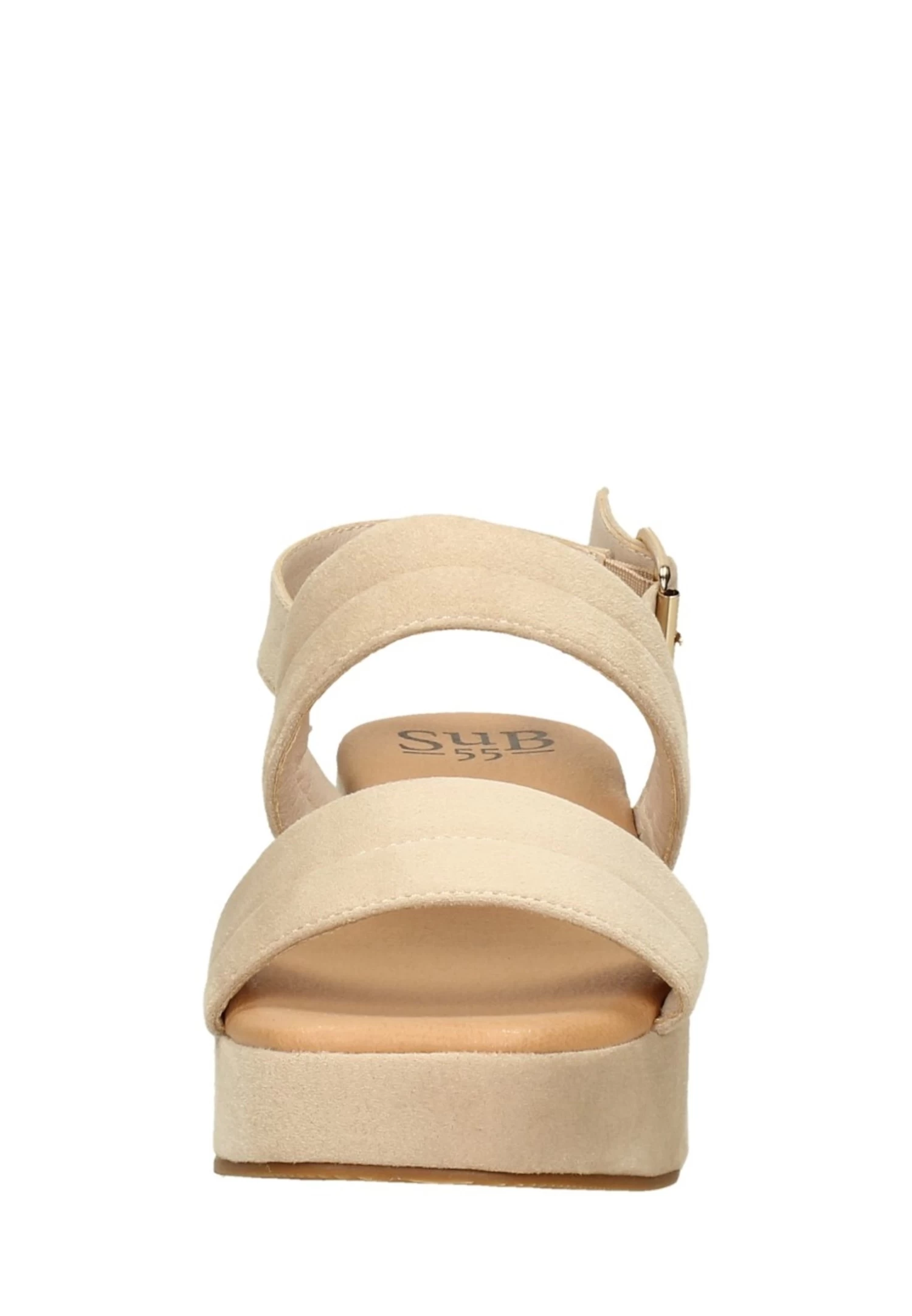 Sandalen Met Sleehak - Beige 6 Sandalen Met Sleehak - Beige - Afbeelding 6