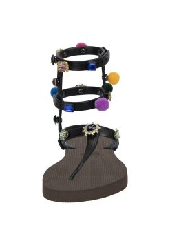 Mystique Pompom - Teensandalen - Coffee -Chique Schoenen Winkel bac0ccb1932f48d2afda5de6b70ad50c