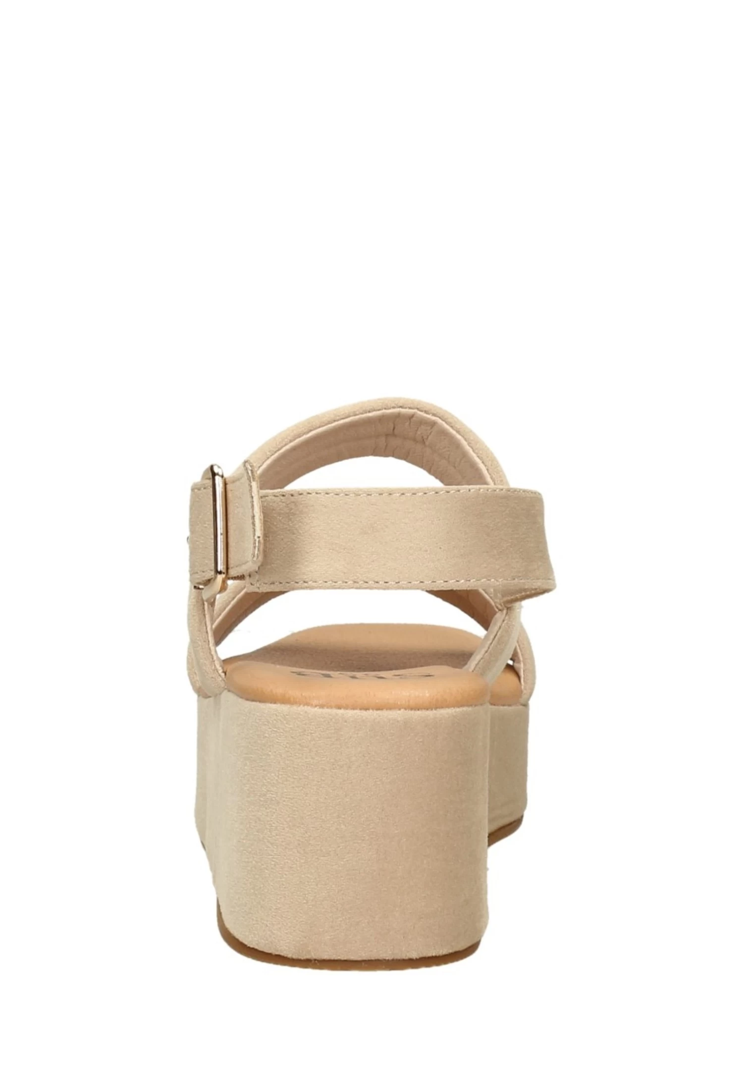 Sandalen Met Sleehak - Beige 4 Sandalen Met Sleehak - Beige - Afbeelding 4