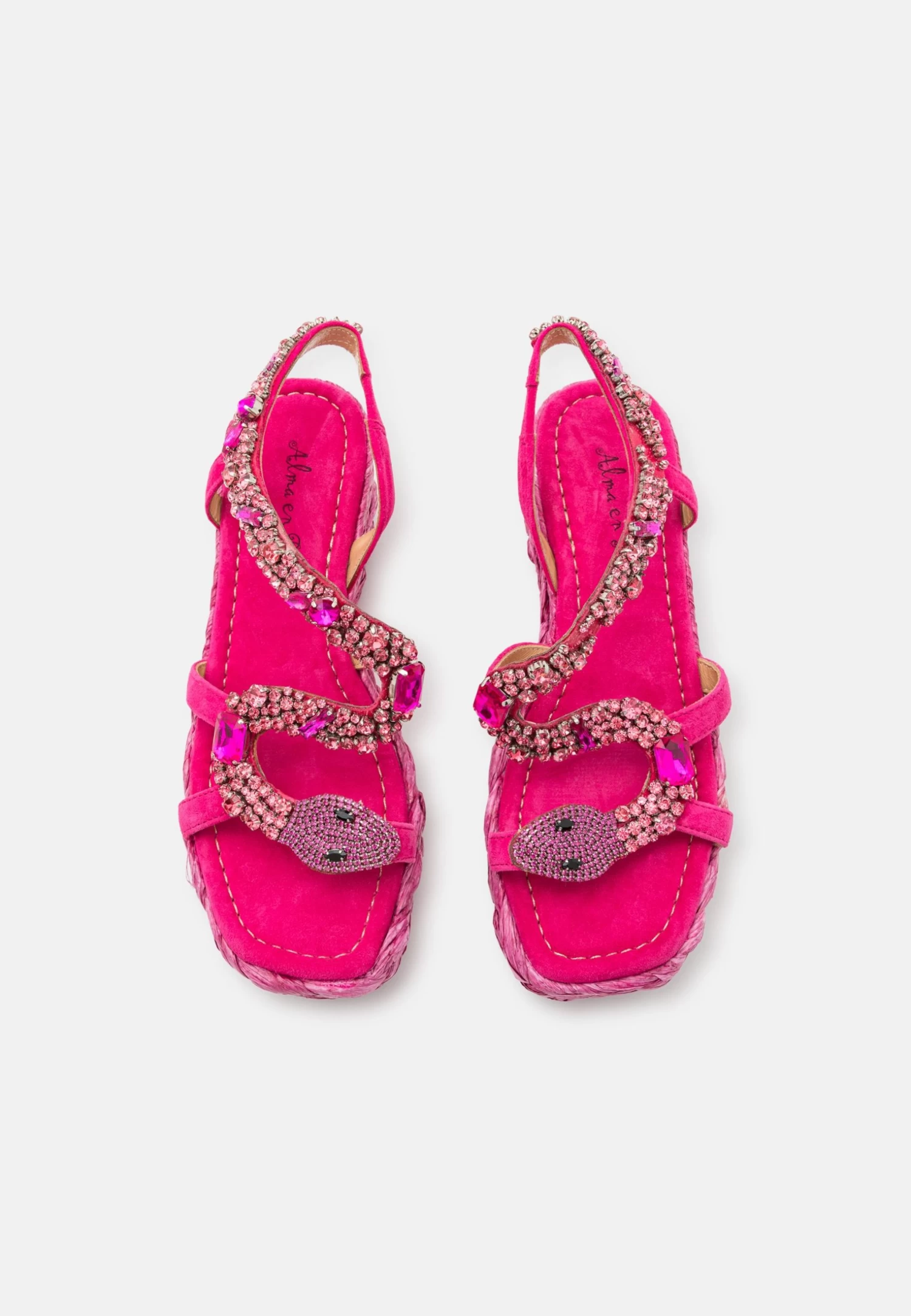 Alma En Pena Sandalen Met Sleehak - Fuxia 6 Alma En Pena Sandalen Met Sleehak - Fuxia - Image 6