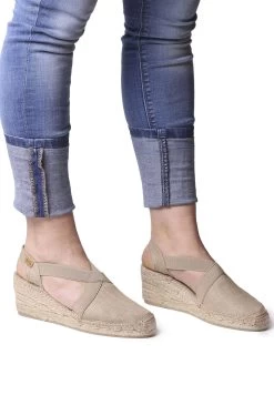 Toni Pons Ter - Sandalen Met Sleehak - Stone