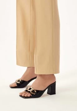 Kazar Herby. - Muiltjes Met Hak - Black