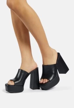 Aldo Slide Cassey - Muiltjes Met Hak - Black