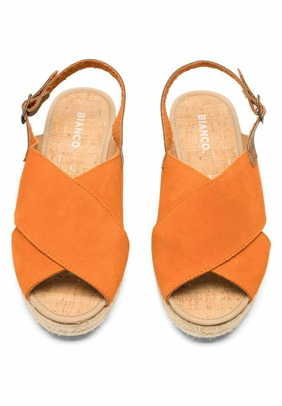 Bianco Biaanja - Sandalen Met Sleehak - Orange 3 Bianco Biaanja - Sandalen Met Sleehak - Orange - Image 3