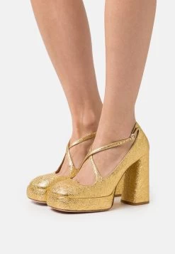 Two For Love Platform- Plateaupumps - Gala Oro