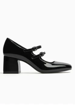 BERSHKA Mary Jane Block Heel - Klassieke Pumps - Black -Chique Schoenen Winkel fd01ab299b48446ba9222e6dc5d2e8c0